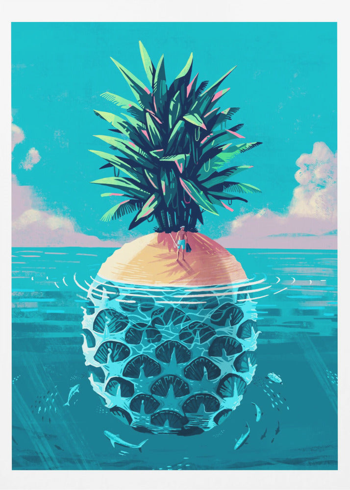 Gestrandet auf Ananasinsel | Poster