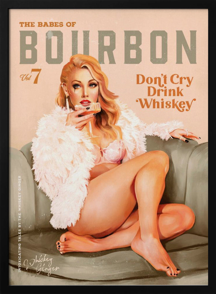 Babes of Bourbon Vol 7 Sexy Vintage Whiskey Pinup Girl | Poster