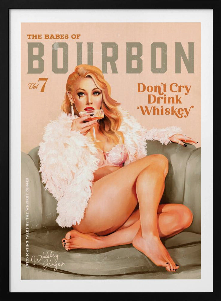 Babes of Bourbon Vol 7 Sexy Vintage Whiskey Pinup Girl | Poster