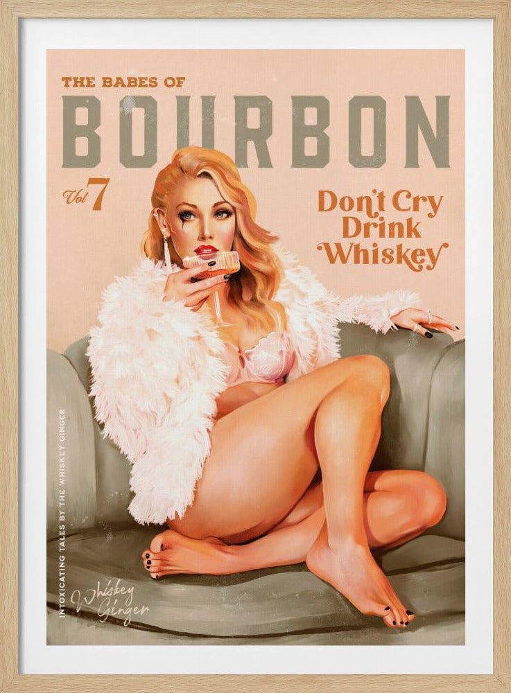 Babes of Bourbon Vol 7 Sexy Vintage Whiskey Pinup Girl | Poster