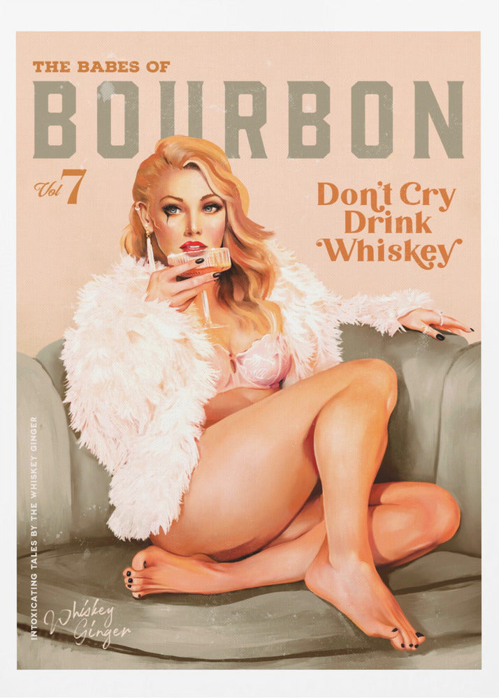 Babes of Bourbon Vol 7 Sexy Vintage Whiskey Pinup Girl | Poster