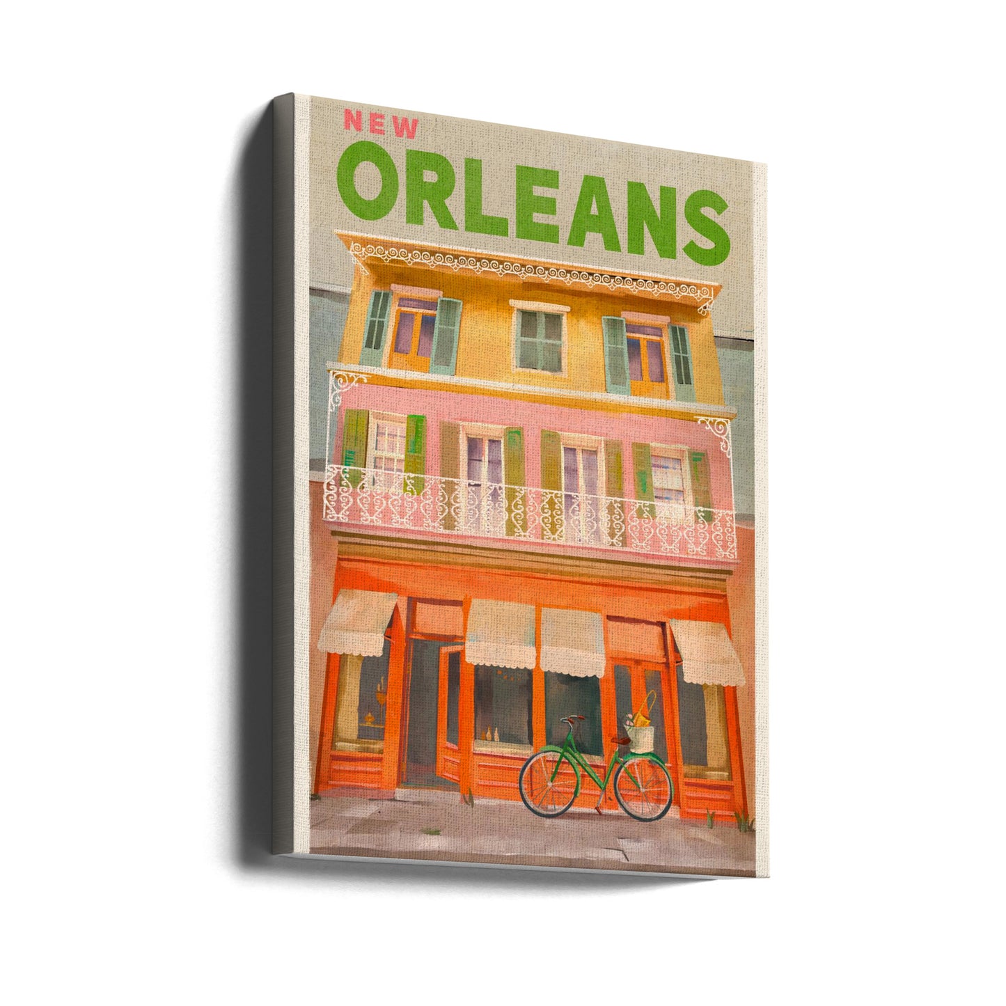 New Orleans Louisiana Vintage Travel Poster | Canvas