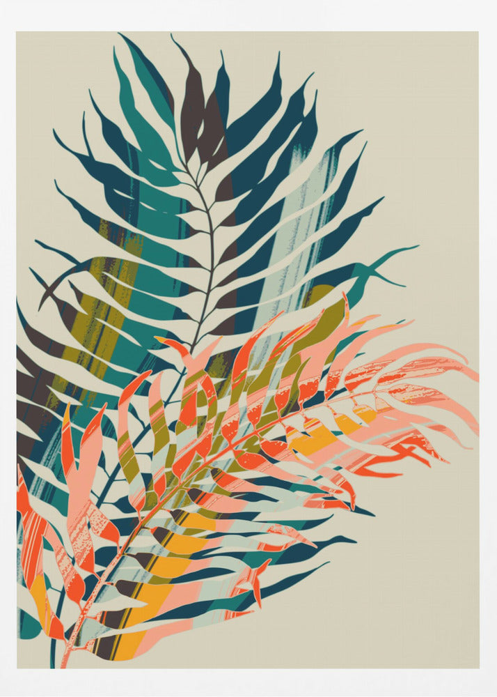 Colorful Palm Leaves | Poster