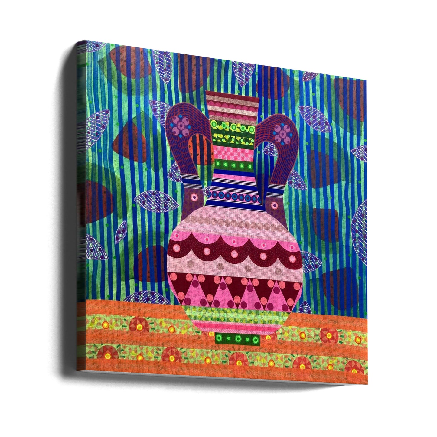 Vesimeloni ja maljakko | Canvastaulut