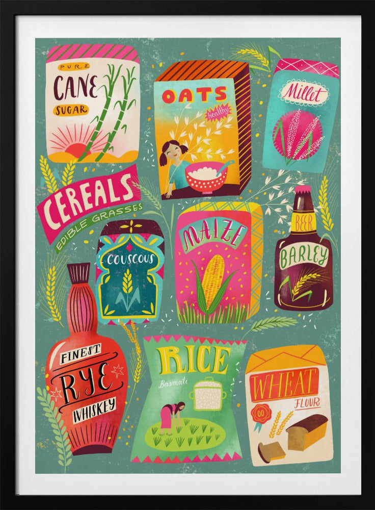Buntes Müsli-Diagramm | Poster