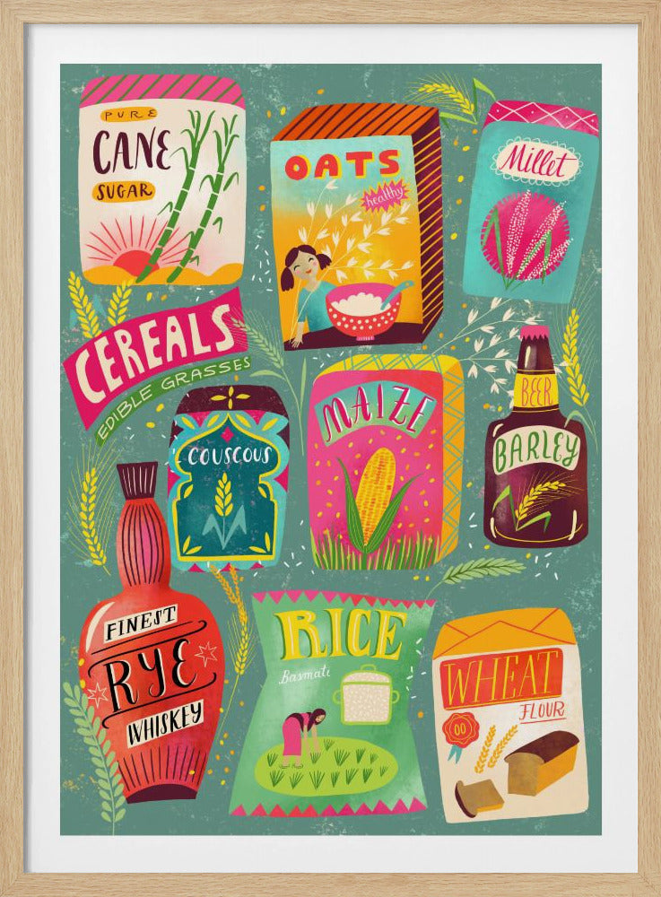 Buntes Müsli-Diagramm | Poster