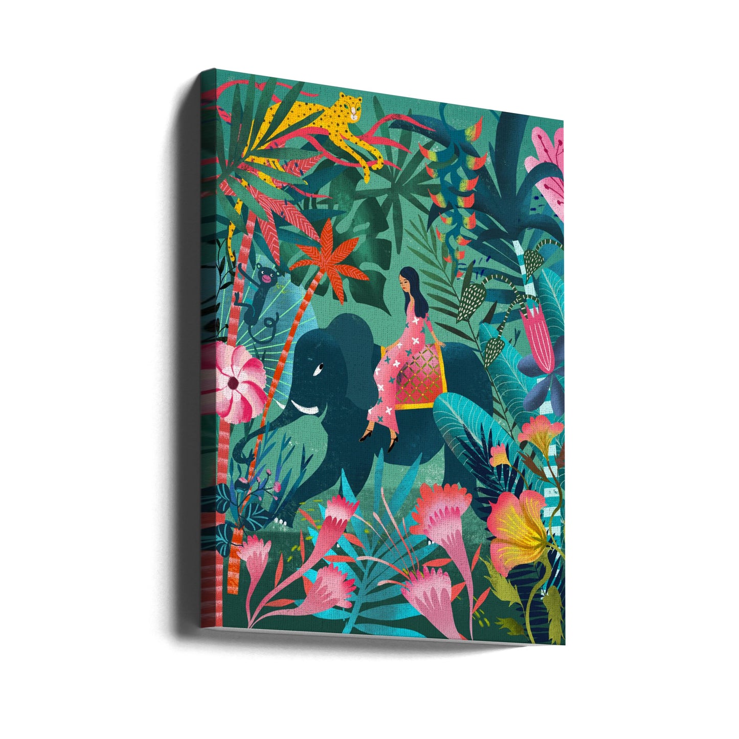 Elephant Jungle Ride | Canvas