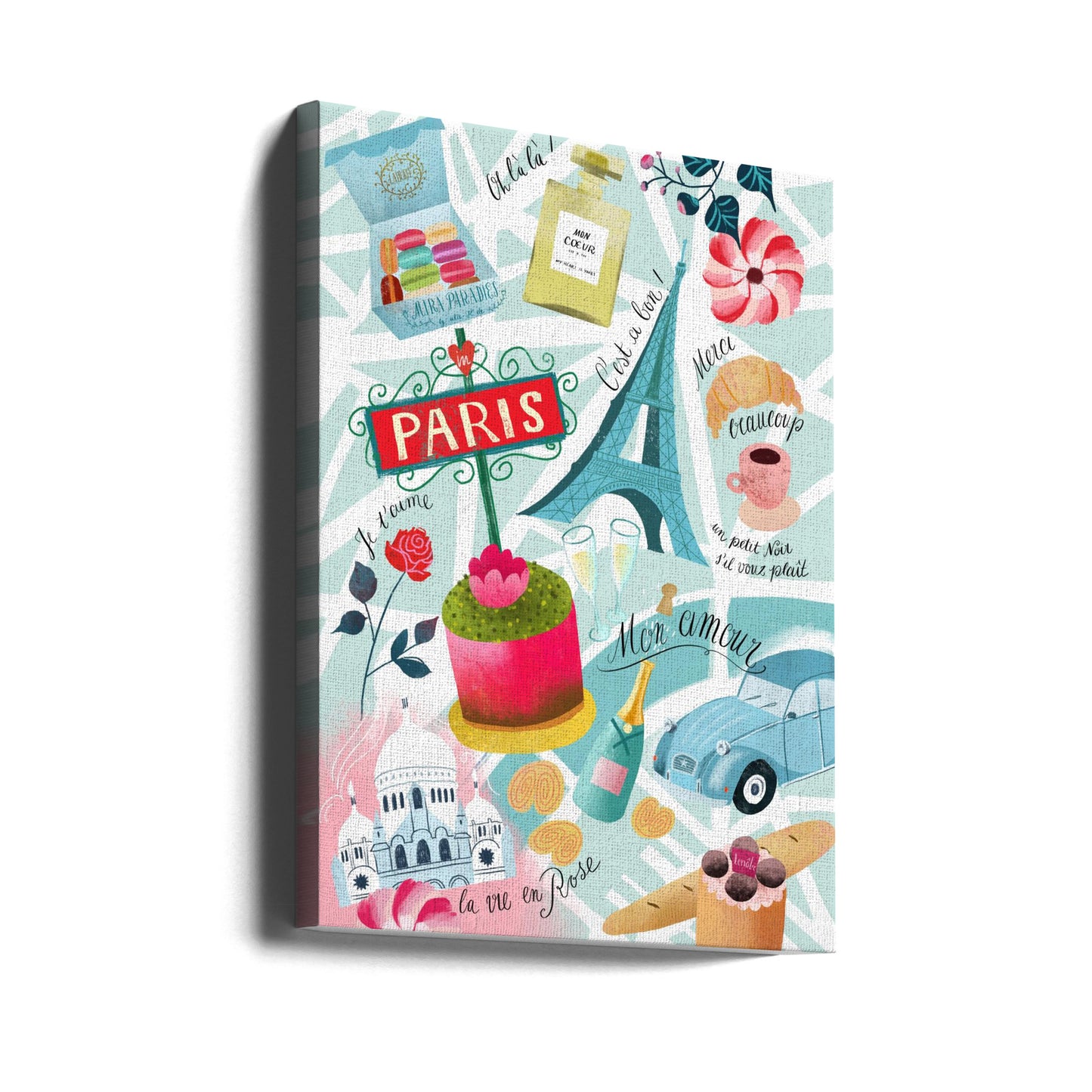 Paris Sugar Sacré Coeur | Leinwand-Bilder