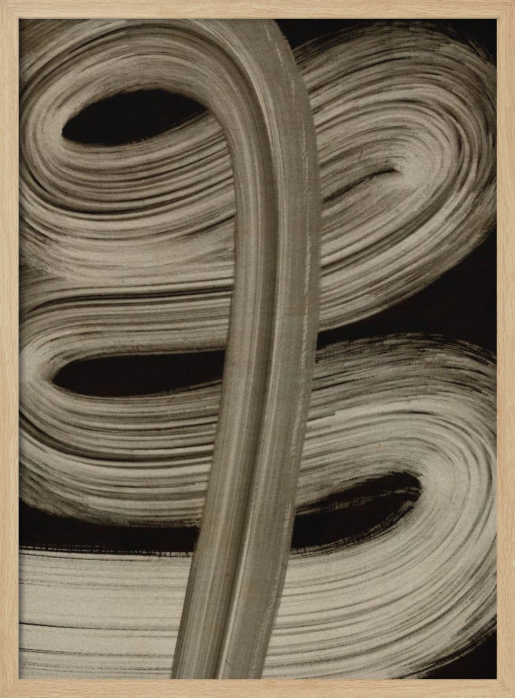 Beige Striche Nr. 4 | Poster