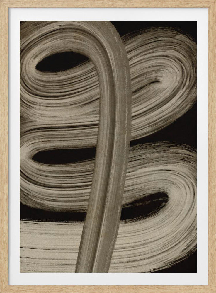 Beige Striche Nr. 4 | Poster