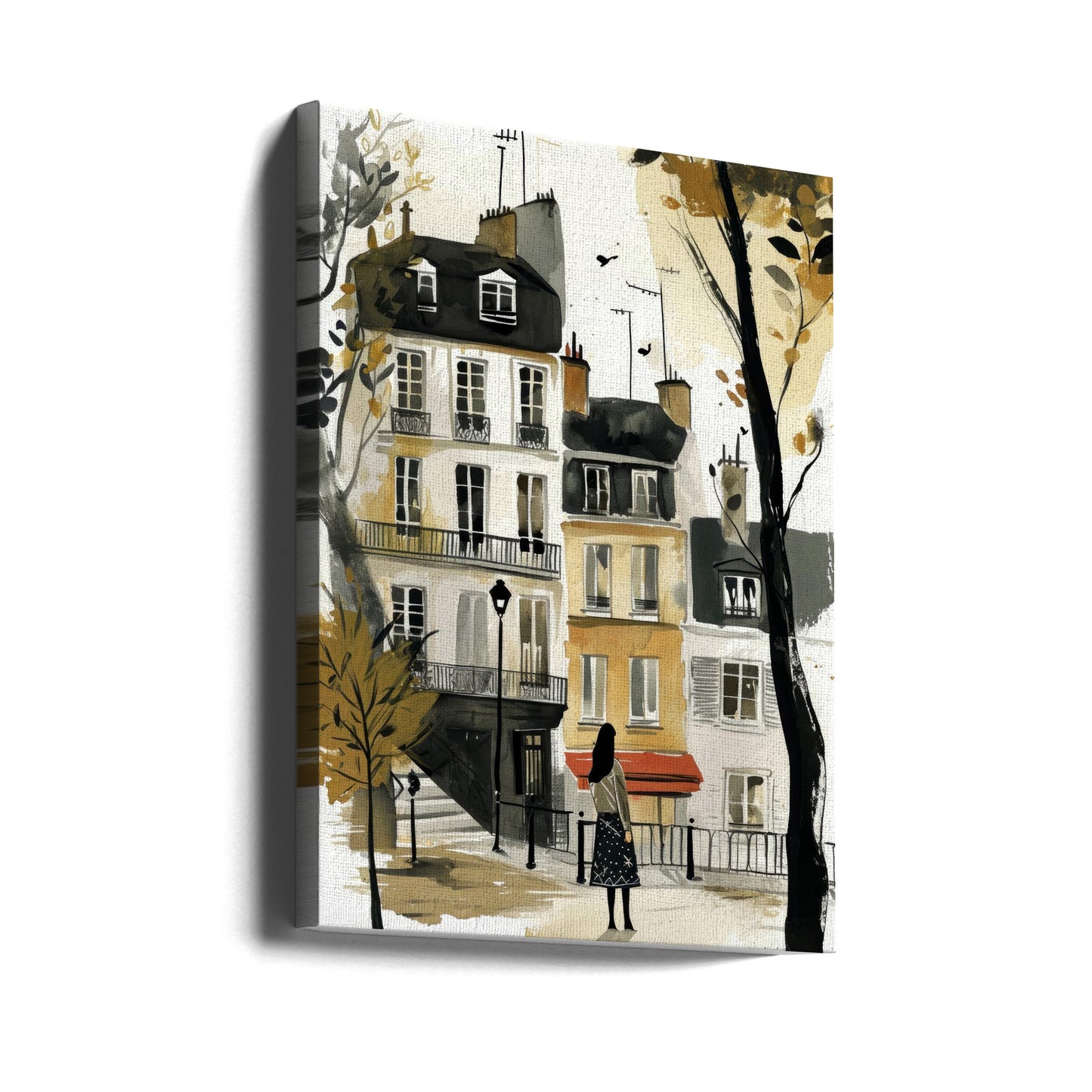 Paris Watercolor Digital Painting (2) | Canvas