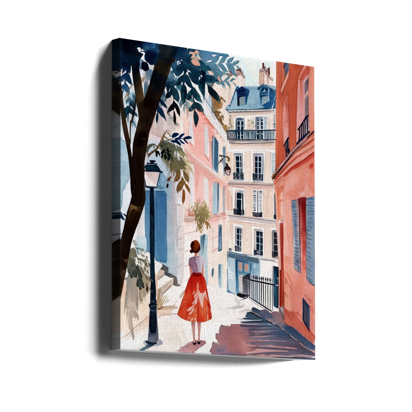 Paris Watercolor Digital Painting (3) | Canvas