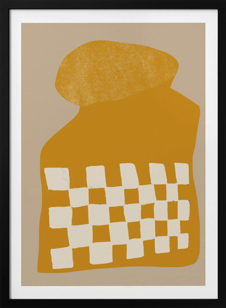 Goldene karierte Form | Poster