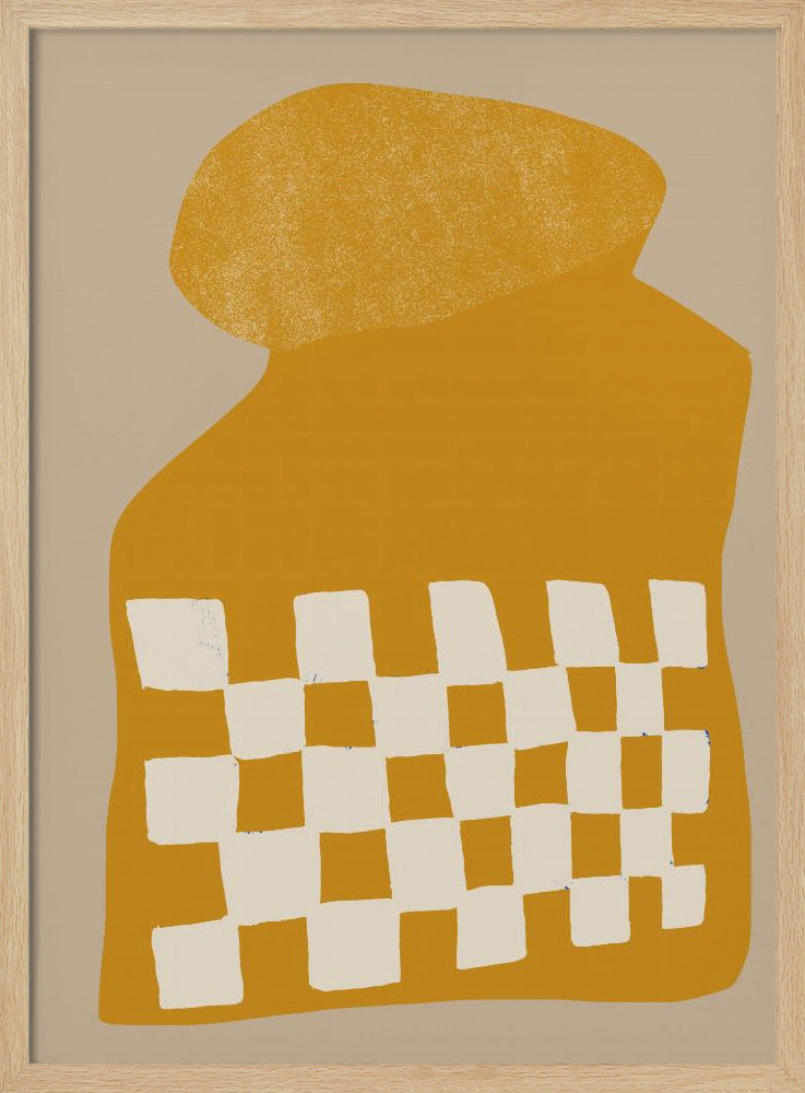 Goldene karierte Form | Poster