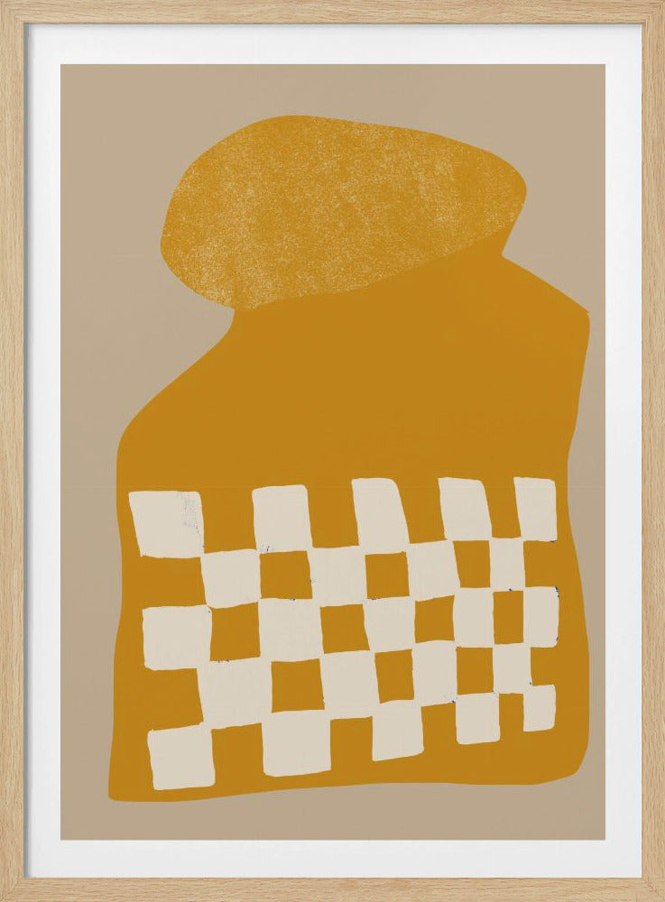 Goldene karierte Form | Poster