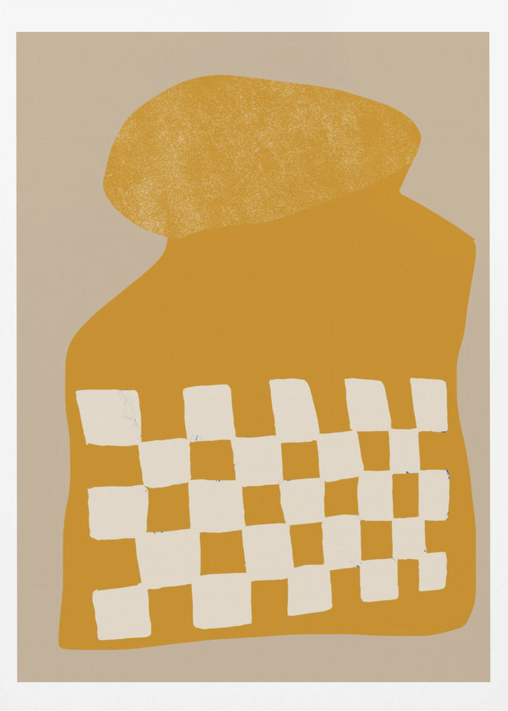 Goldene karierte Form | Poster