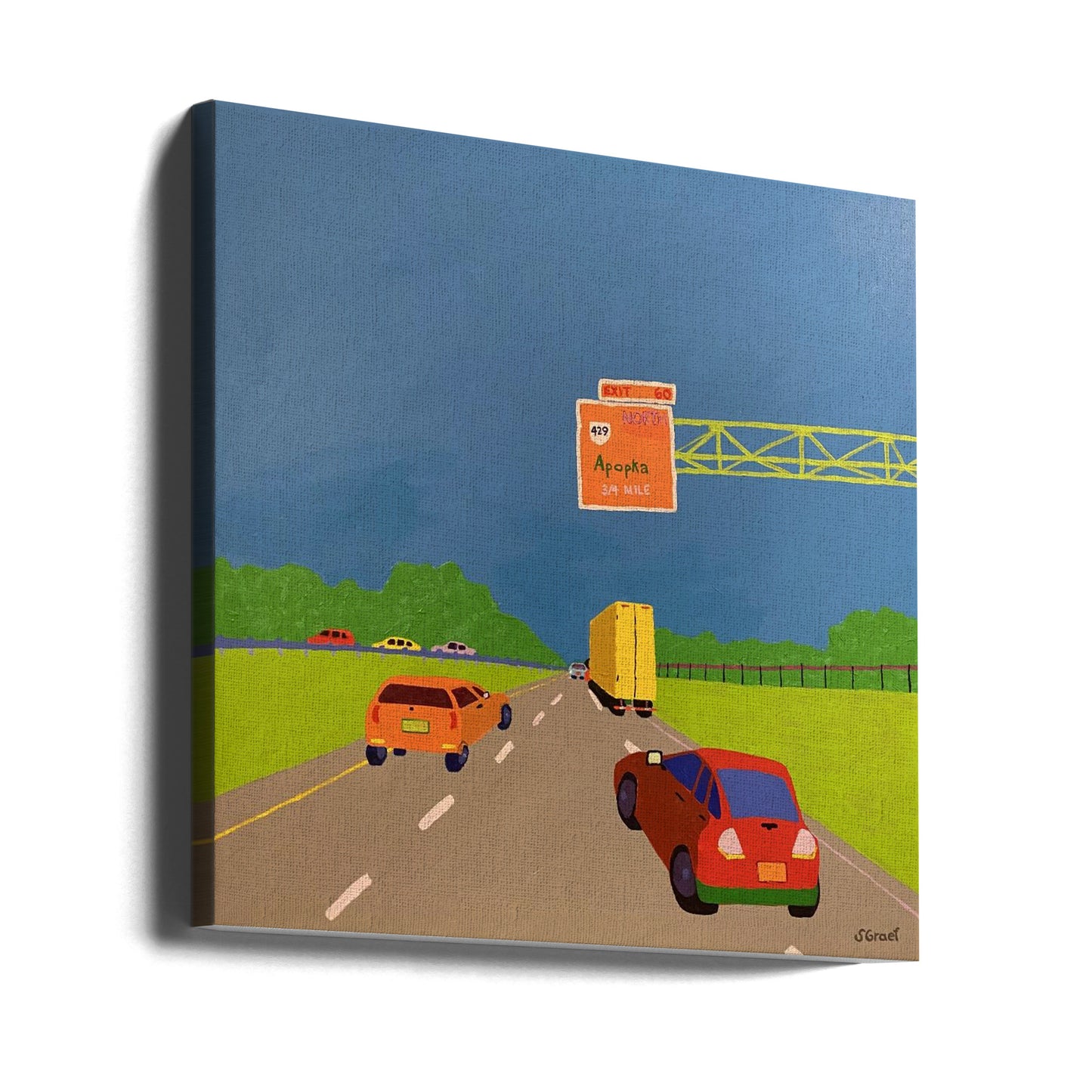 On the Way to Orlando | Canvas