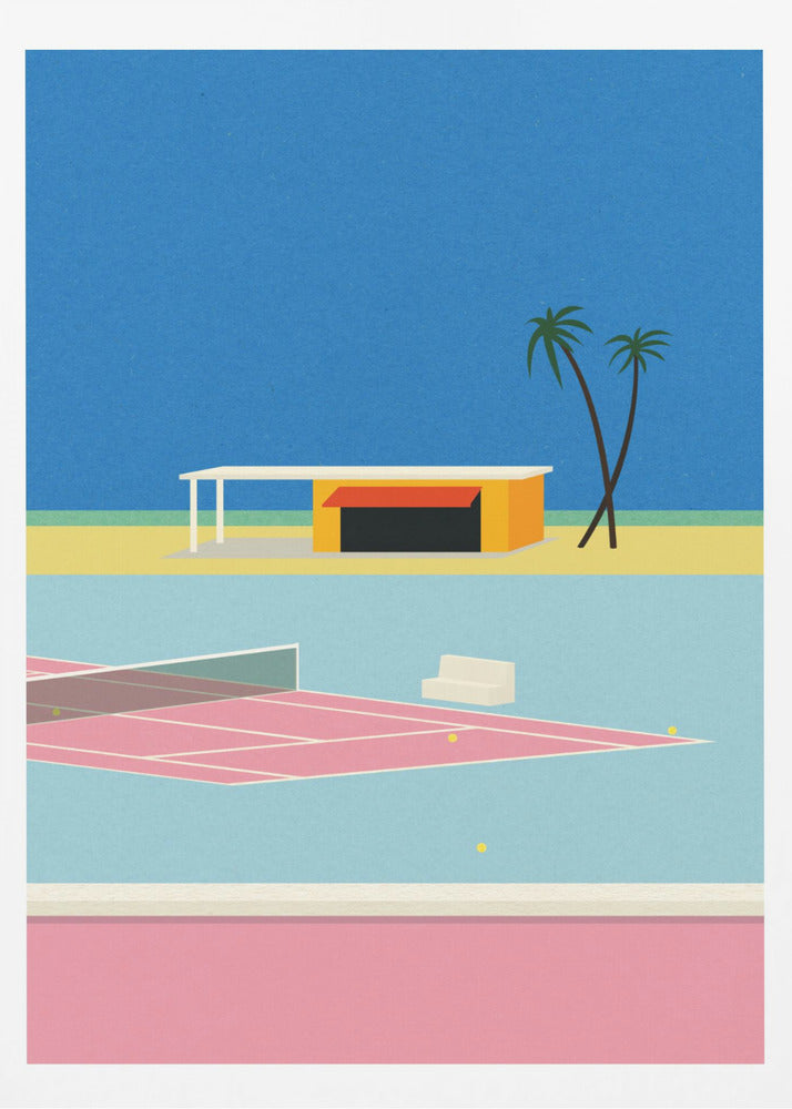 Tennis am Strand | Poster