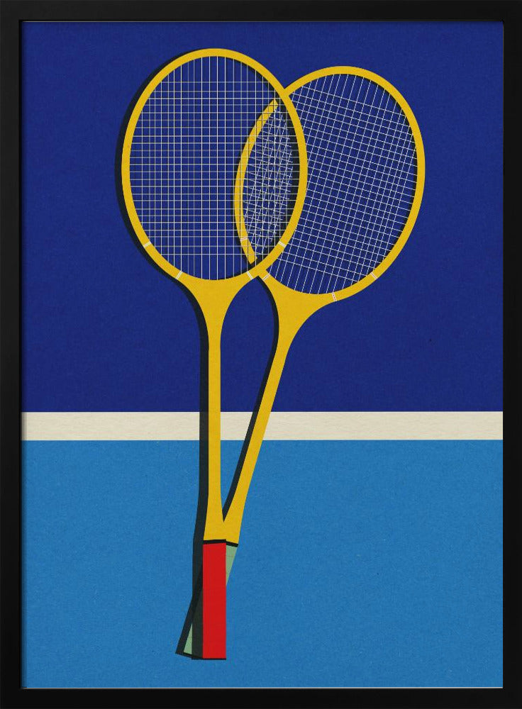 Badmintonschläger aus Holz | Poster