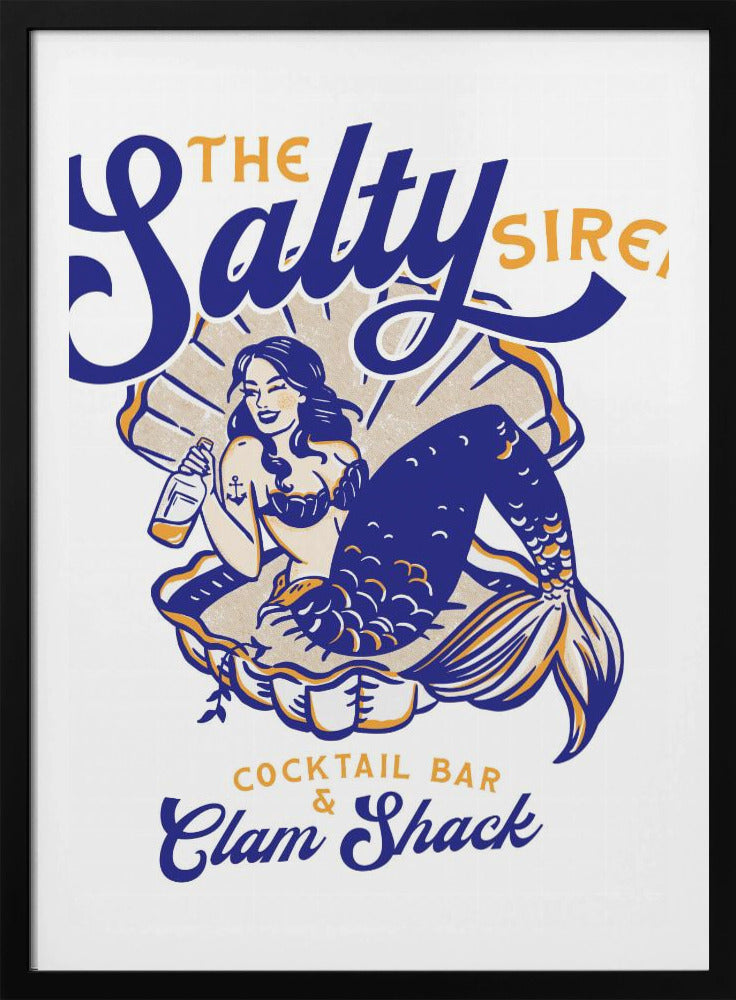 Salty Siren Cocktail Bar & Clam Shack Mermaid | Poster
