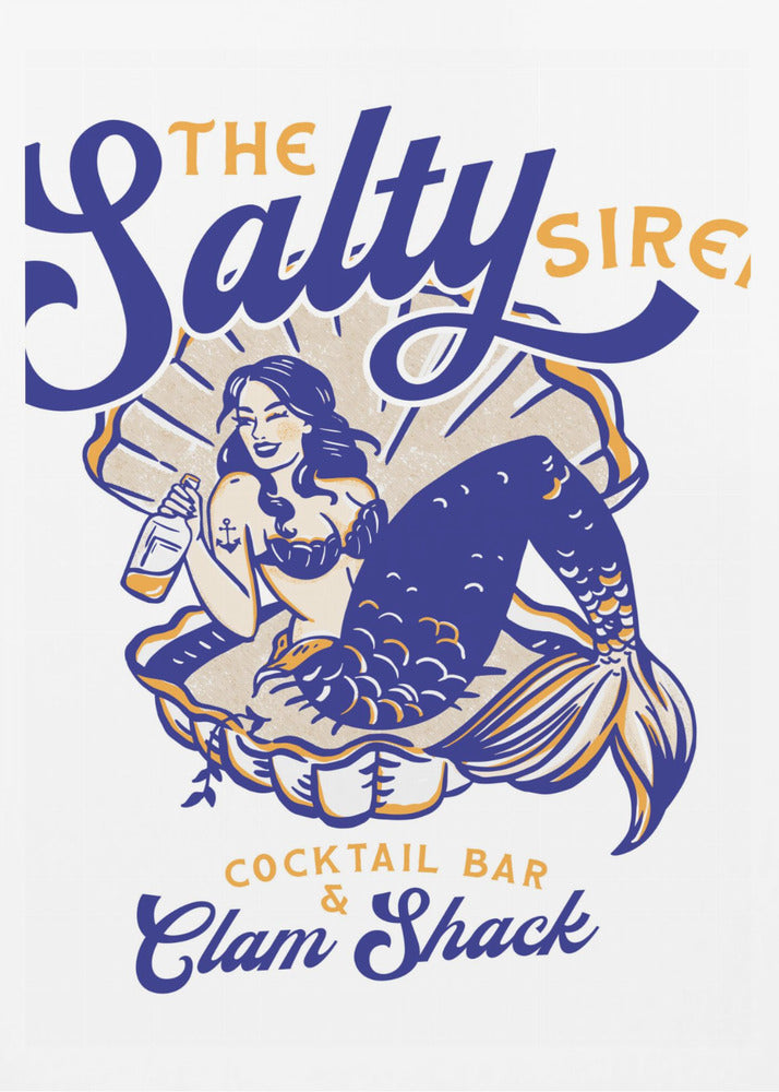 Salty Siren Cocktail Bar & Clam Shack Mermaid | Poster