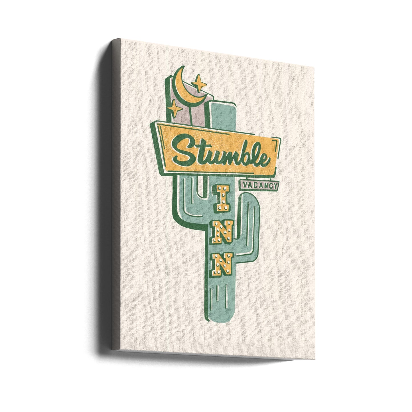Stumble Inn Southwestern Roadside Motel Art | Canvas