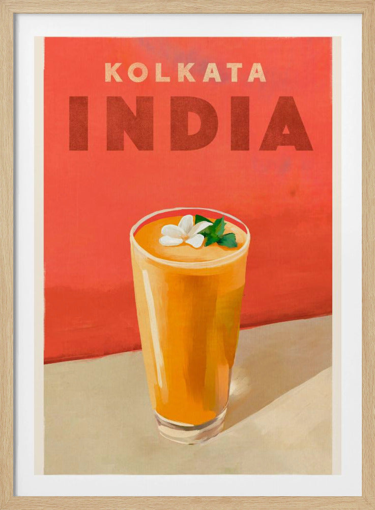 Reiseposter Cocktail Kolkata Indien | Poster