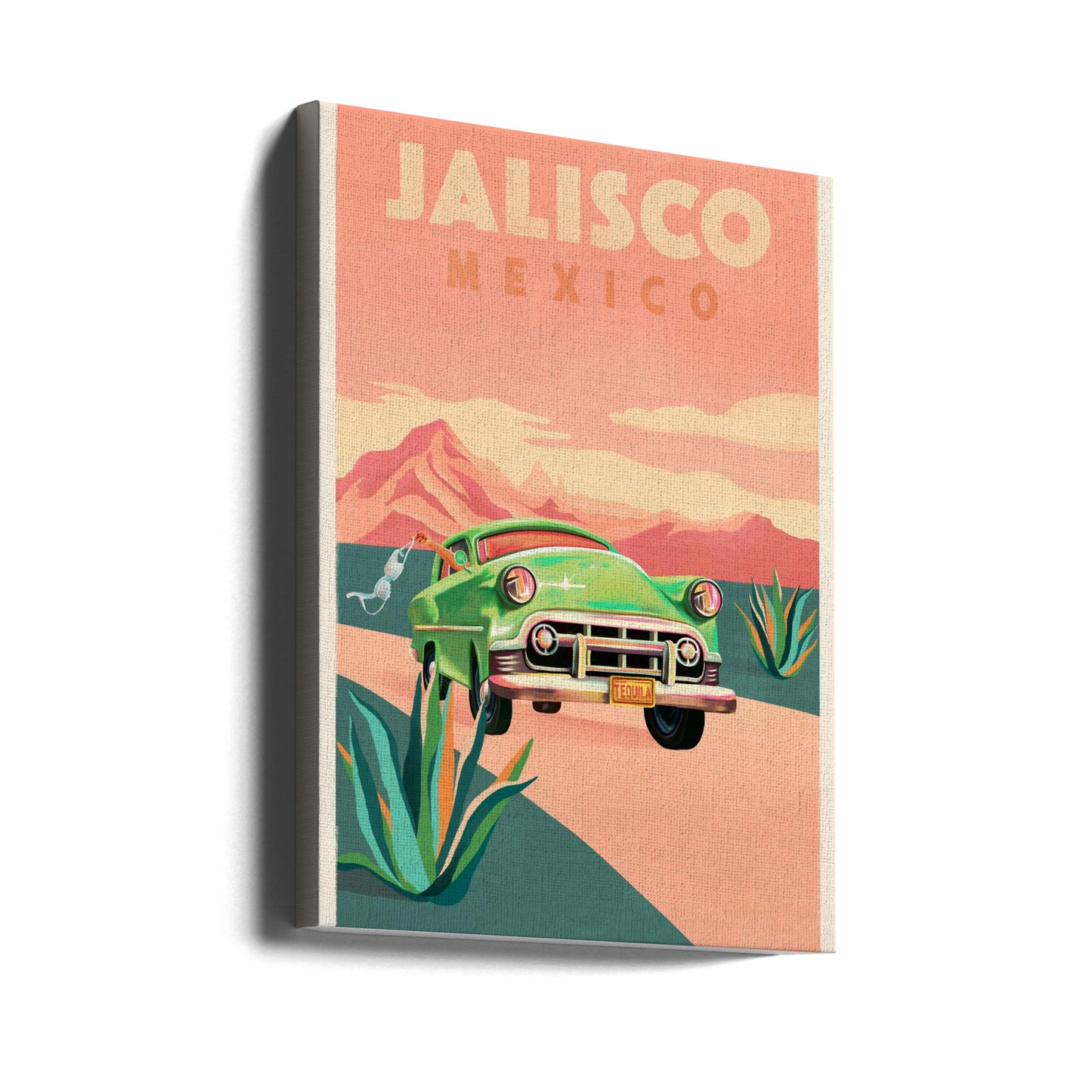 Jalisco Mexico Vintage Travel Poster | Canvas