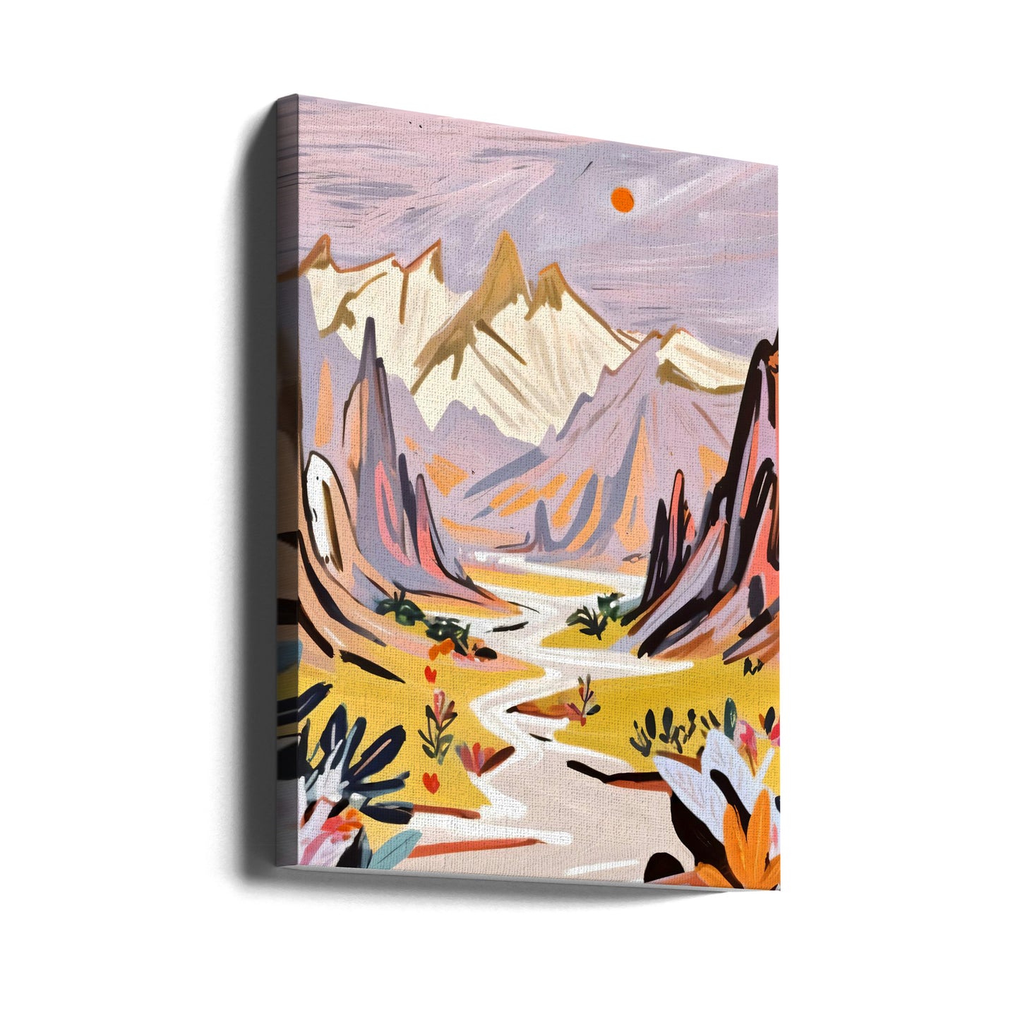 Lavender Mountains | Canvas