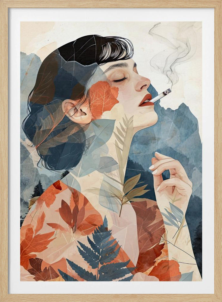 Rauchende Frau Kunst | Poster