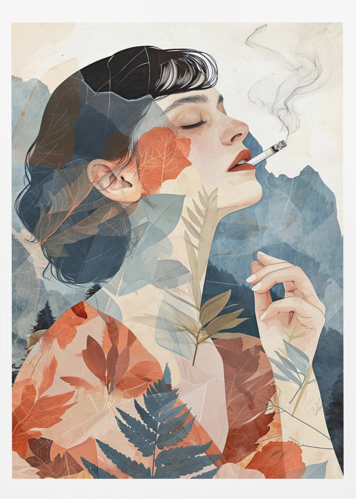Rauchende Frau Kunst | Poster