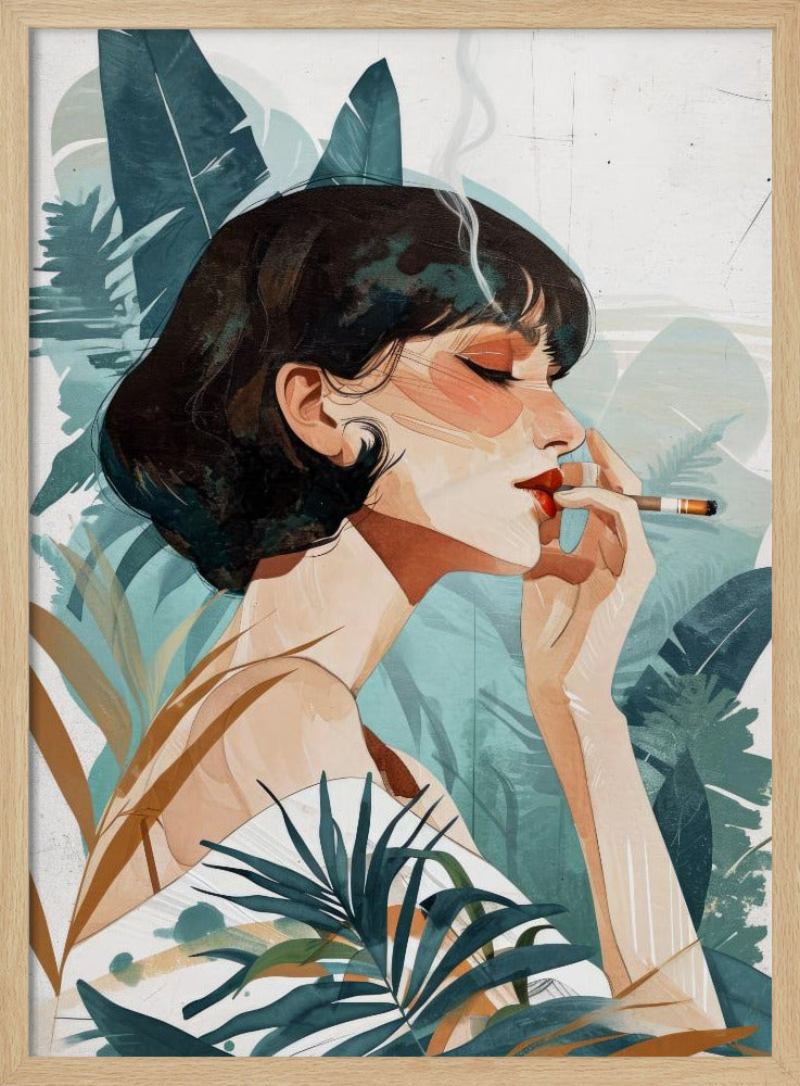 Rauchende Frau | Poster