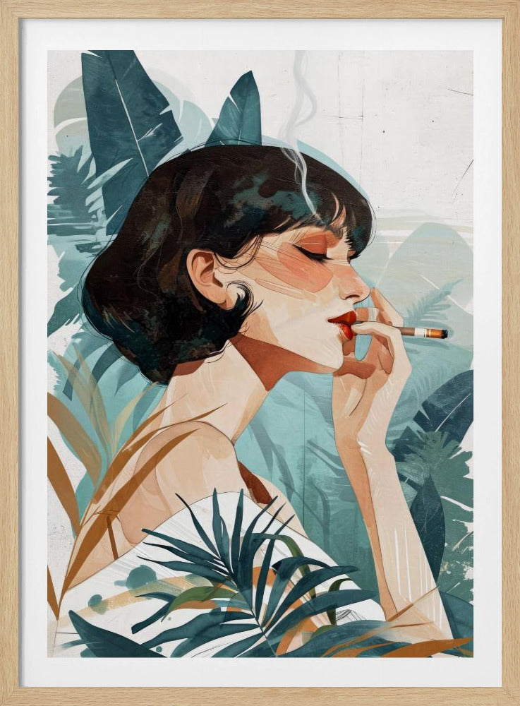 Rauchende Frau | Poster