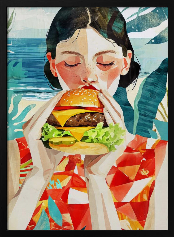 Geschmacksessende Frau | Poster