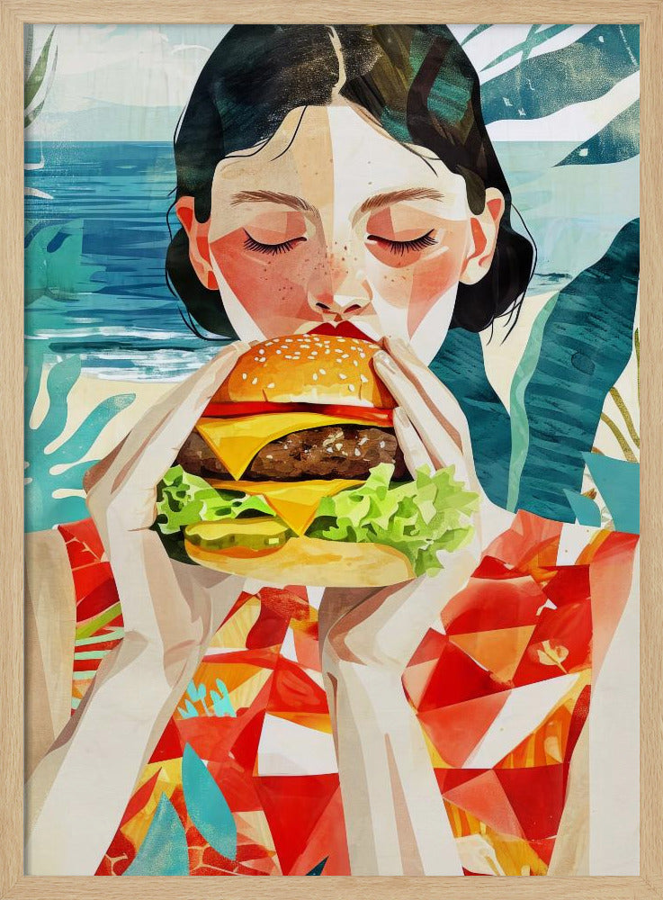 Geschmacksessende Frau | Poster