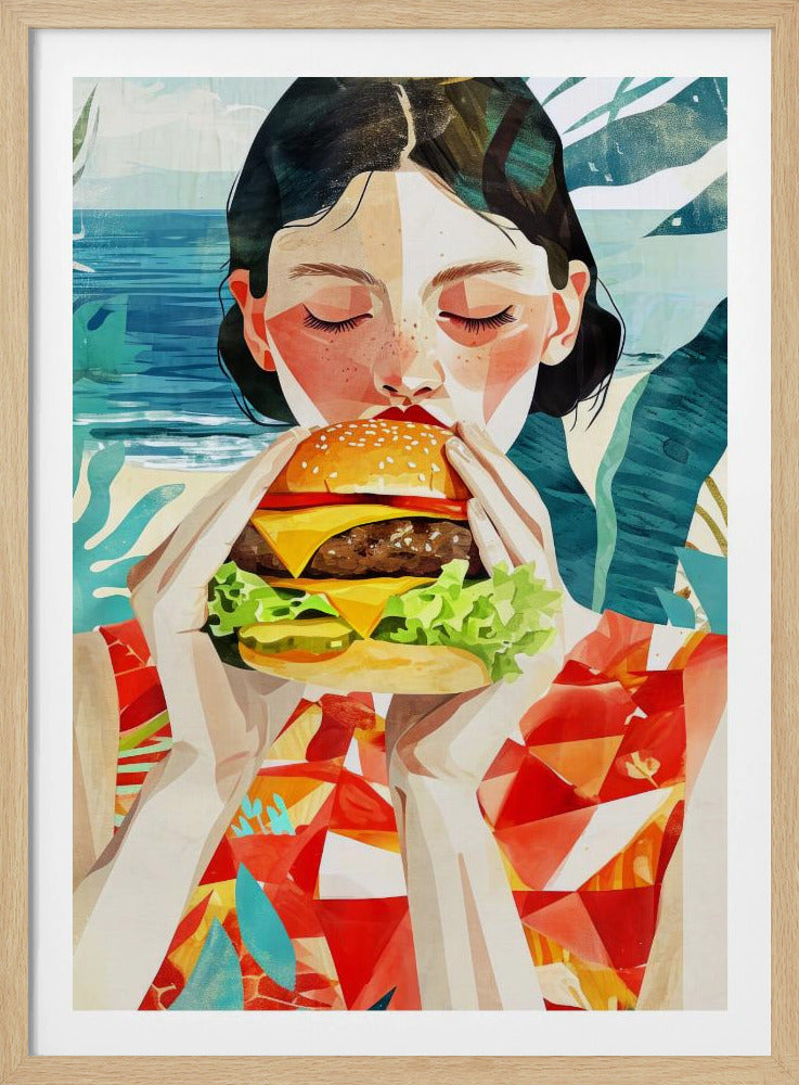 Geschmacksessende Frau | Poster