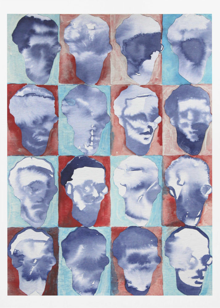 Aldo Rot Blau 4x4 | Poster