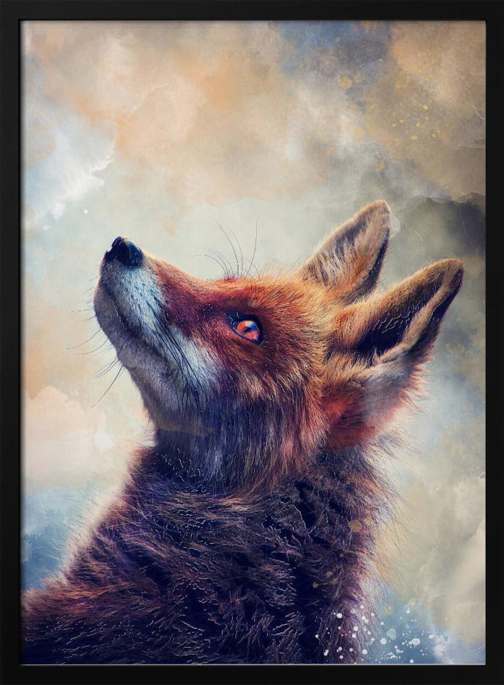 Tierfuchs Aquarell Tierkunst | Poster