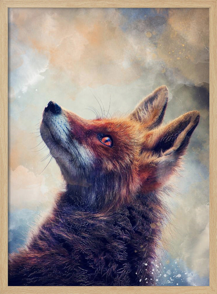 Tierfuchs Aquarell Tierkunst | Poster