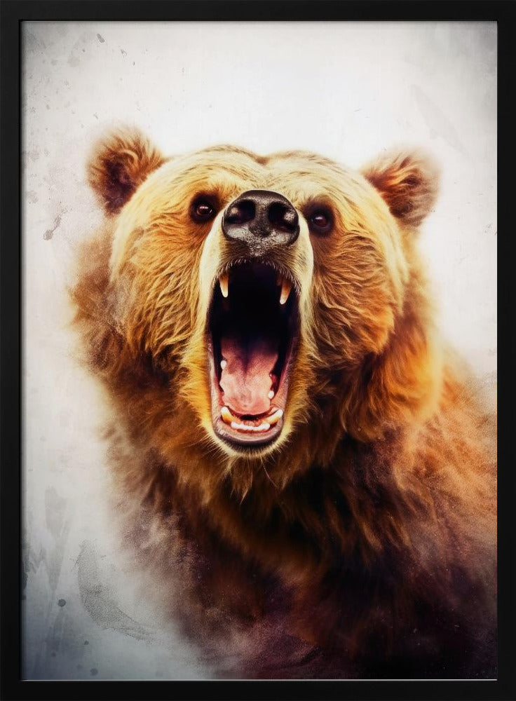 Bär Braun Aquarell Tier Kunst | Poster