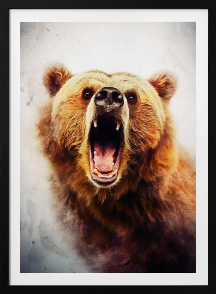 Bär Braun Aquarell Tier Kunst | Poster