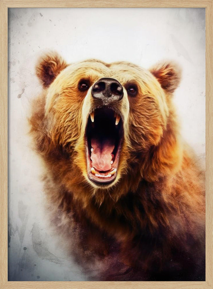 Bär Braun Aquarell Tier Kunst | Poster