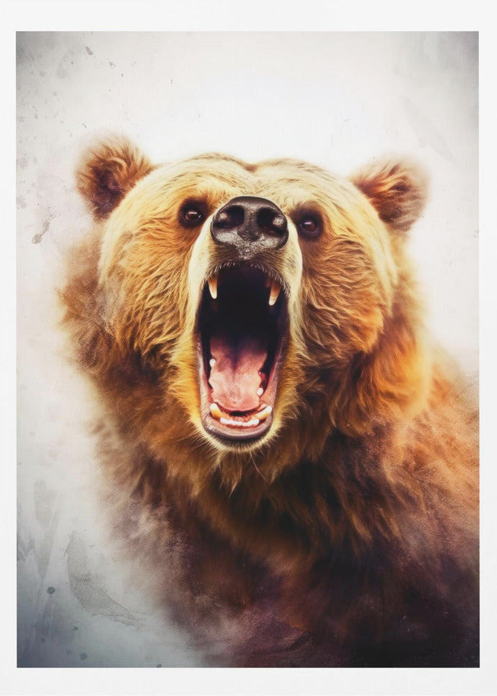 Bär Braun Aquarell Tier Kunst | Poster
