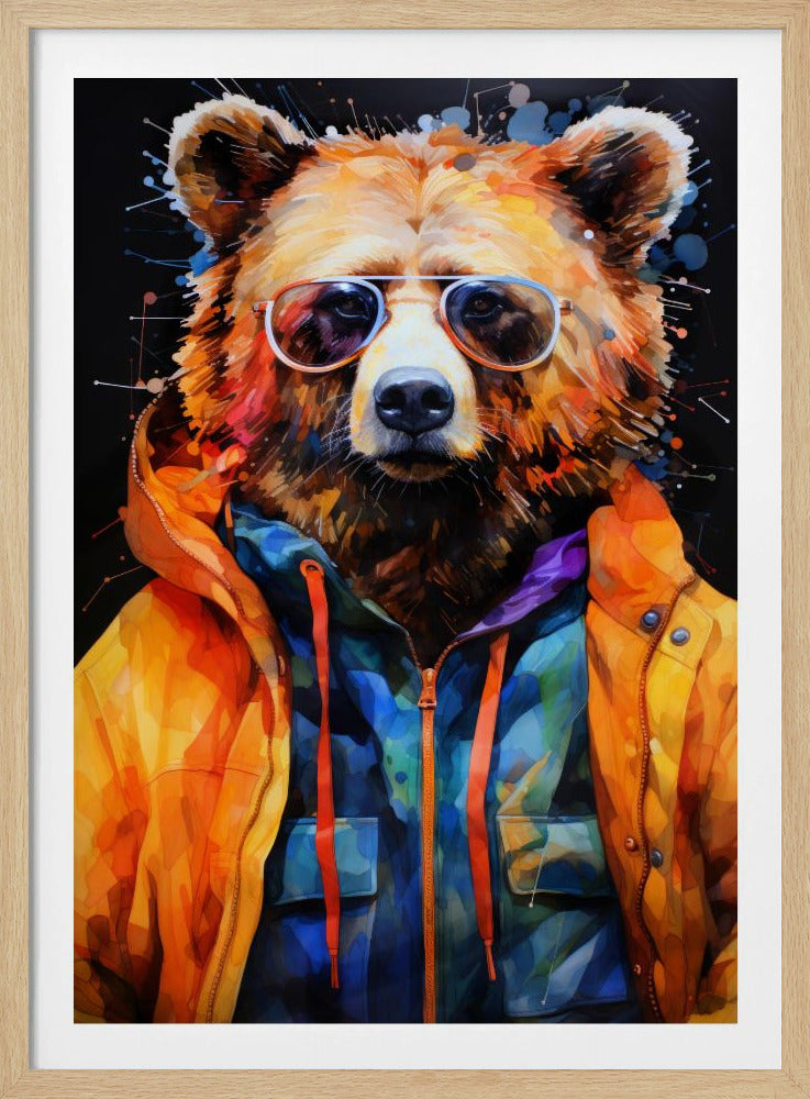 Bär Aquarell Tierkunst | Poster