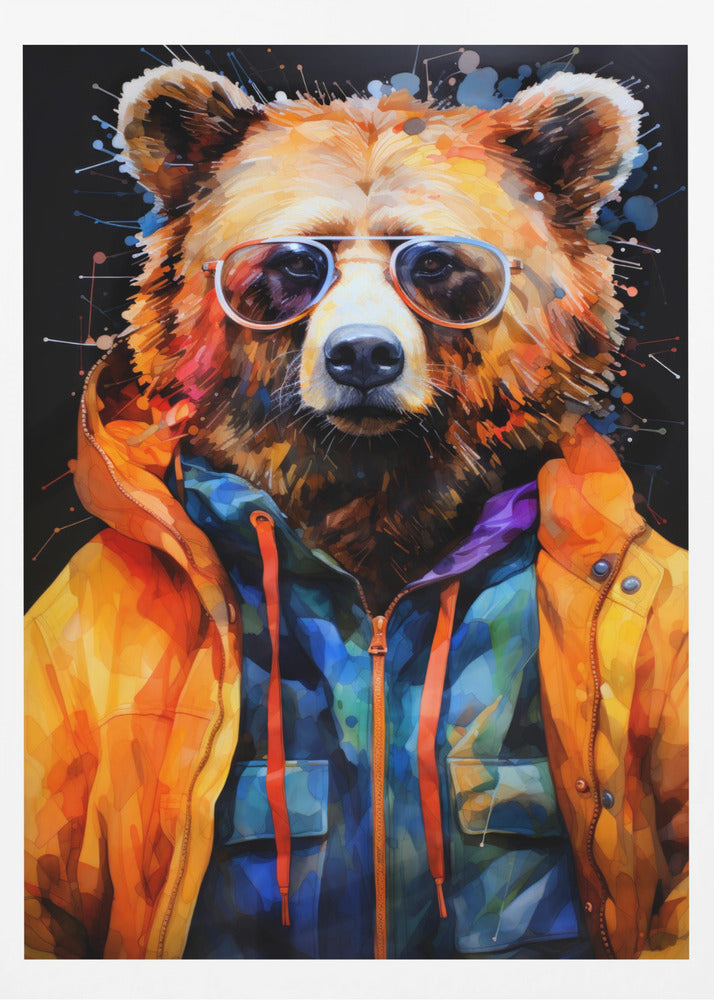 Bär Aquarell Tierkunst | Poster