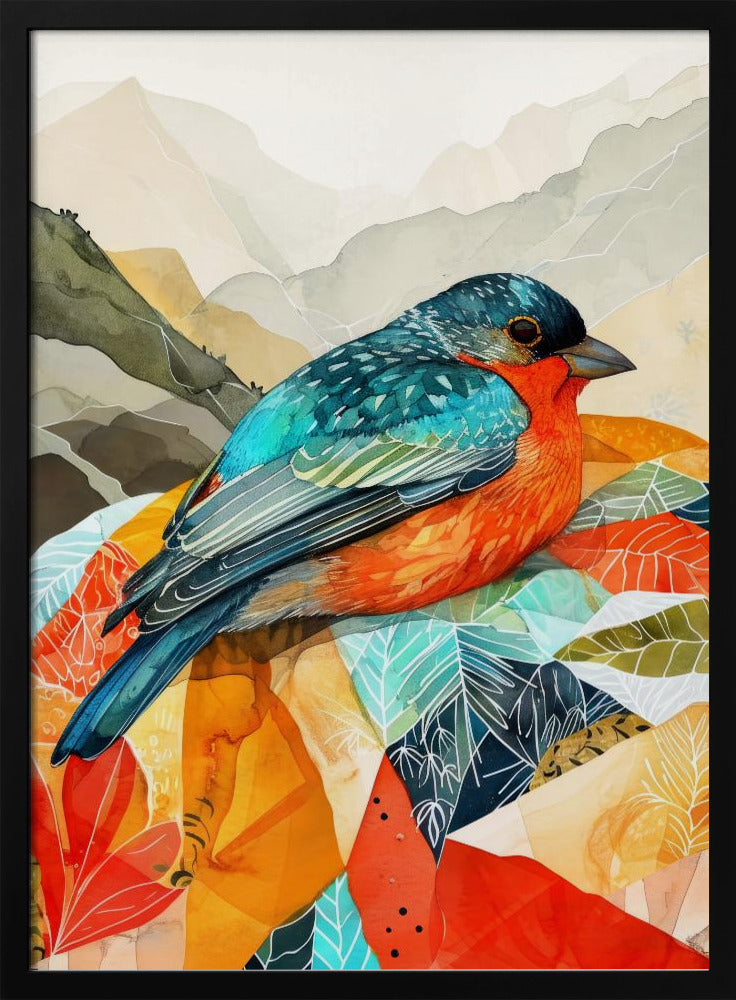 Vogel Aquarell Tier Kunst | Poster