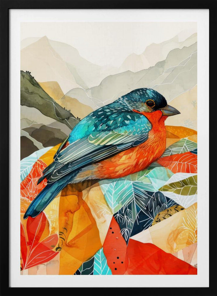 Vogel Aquarell Tier Kunst | Poster