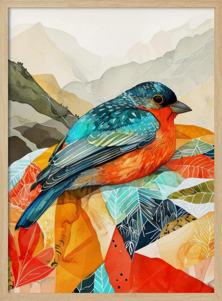 Vogel Aquarell Tier Kunst | Poster