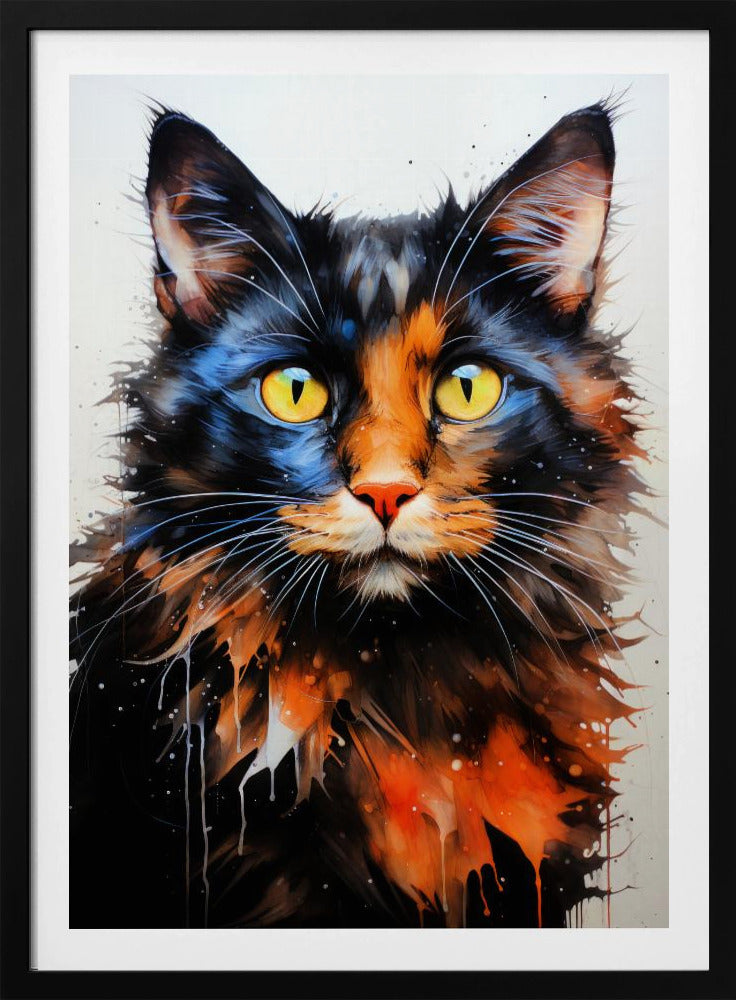 Katze Jack Aquarell Tierkunst | Poster