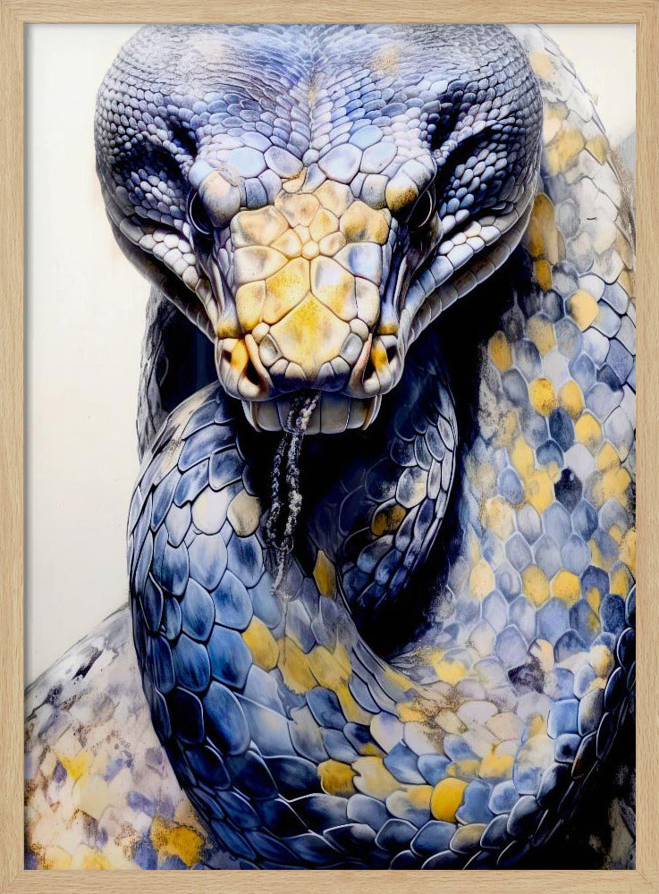 Snake Watercolor Animal Art | Poster